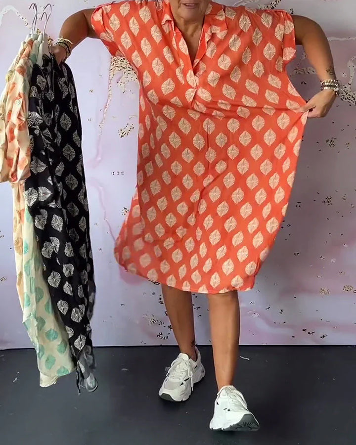 Dini™ | Stylish V-Neck Dress