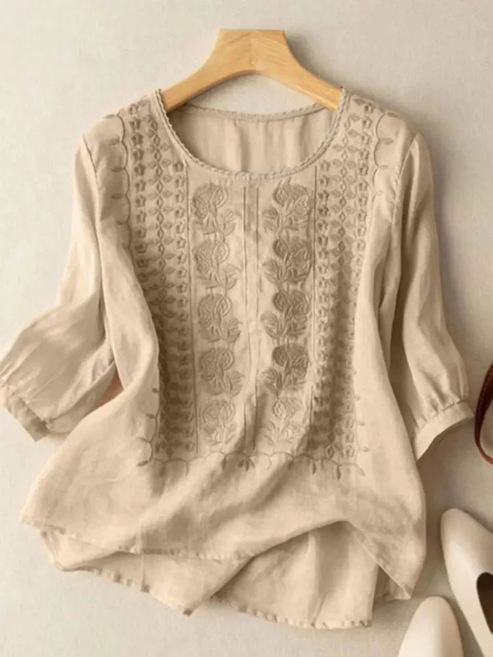Violet™ - Embroidered Boho Blouse