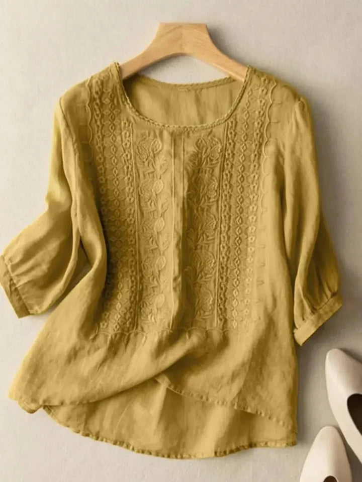 Violet™ - Embroidered Boho Blouse