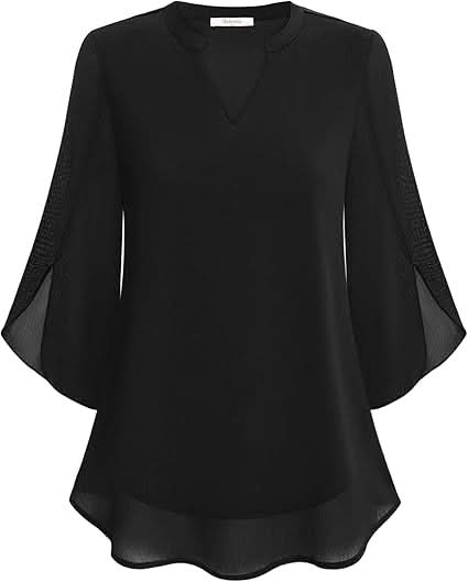 Celest | Double Layers Chiffon Blouse