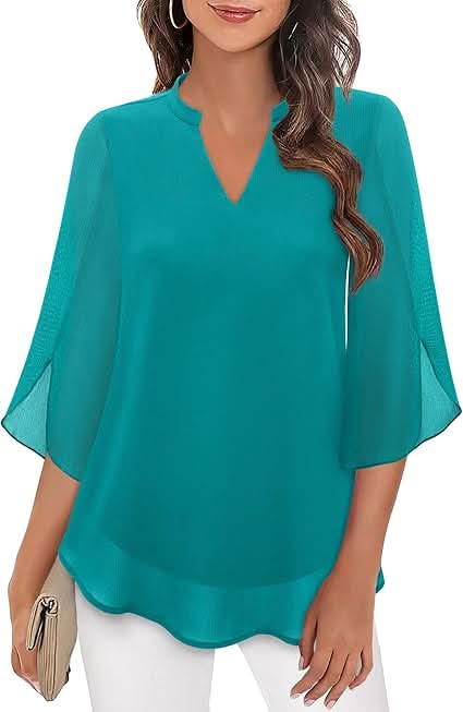 Celest | Double Layers Chiffon Blouse