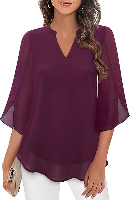 Celest | Double Layers Chiffon Blouse