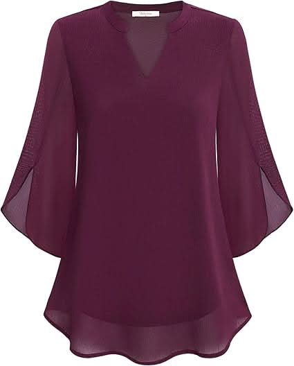 Celest | Double Layers Chiffon Blouse