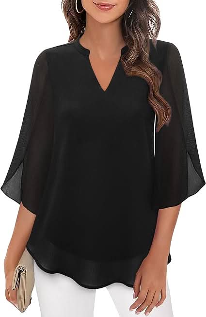 Celest | Double Layers Chiffon Blouse