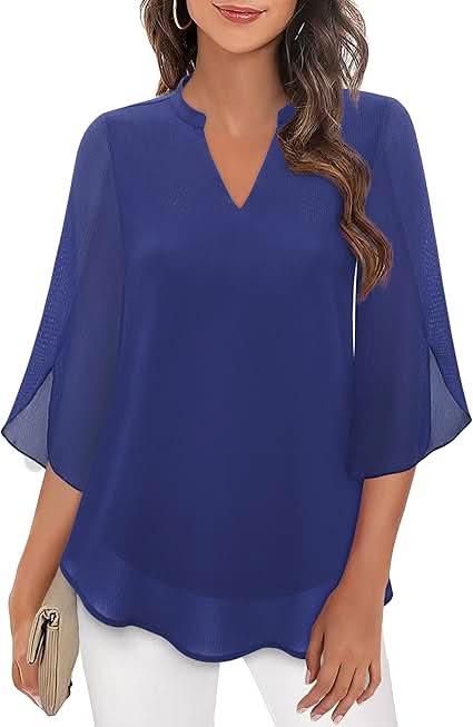 Celest | Double Layers Chiffon Blouse