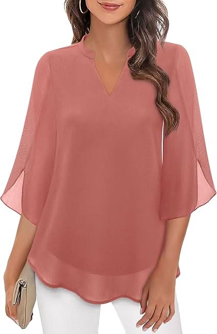 Celest | Double Layers Chiffon Blouse