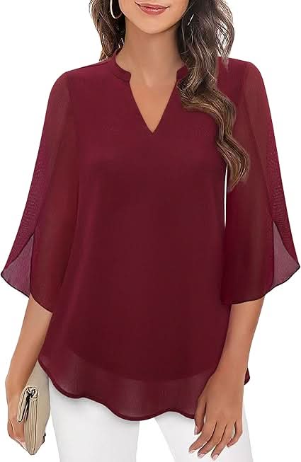 Celest | Double Layers Chiffon Blouse