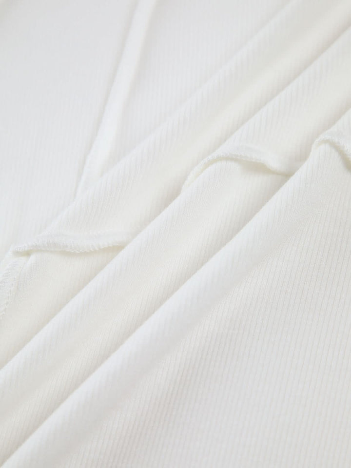 Bronte™ - Elegant Ribbed Top with Seam Accents