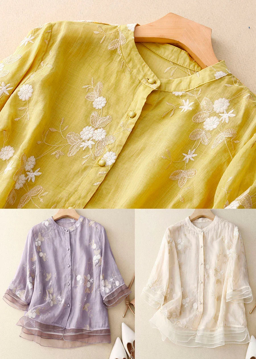 Eloise™ - Elegant Embroidered Blouse