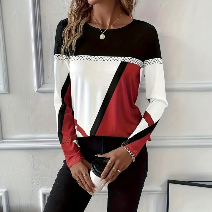 T-Shirt Casual Color Blocks