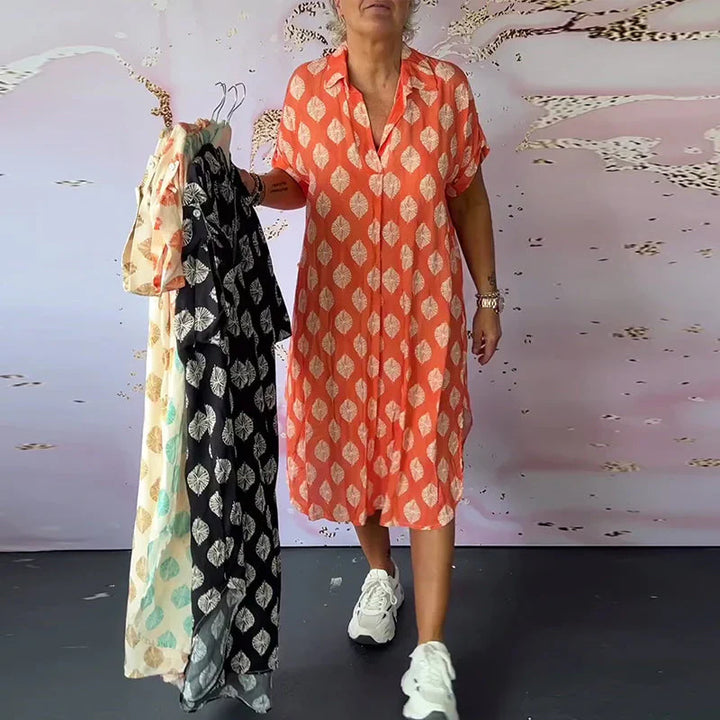 Dini™ | Stylish V-Neck Dress