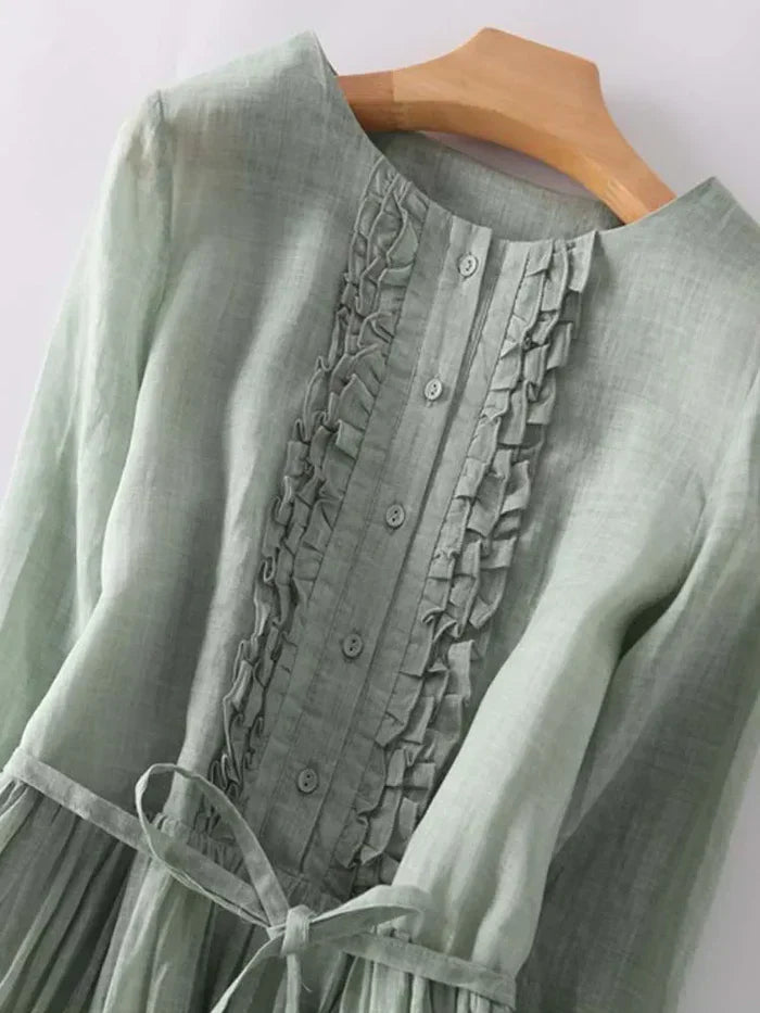 Laura™ – Elegant Linen Dress