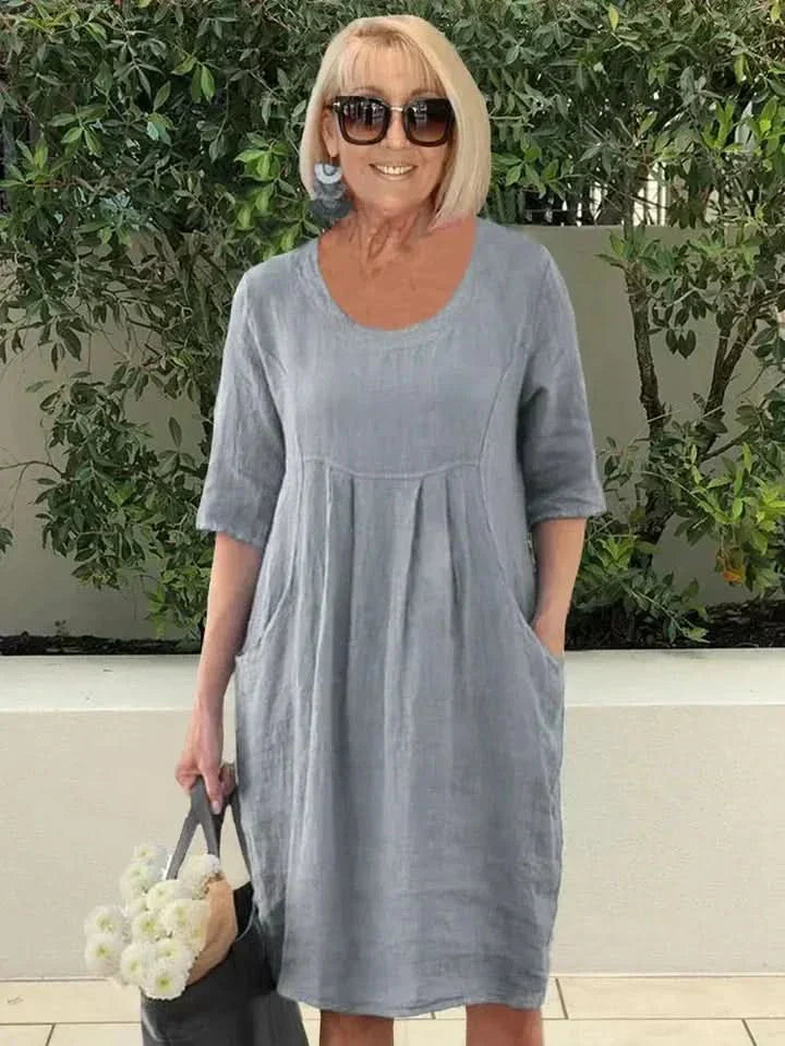 Jana - Loose Dress with Pockets