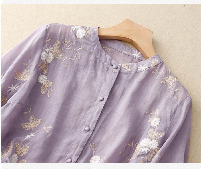 Eloise™ - Elegant Embroidered Blouse